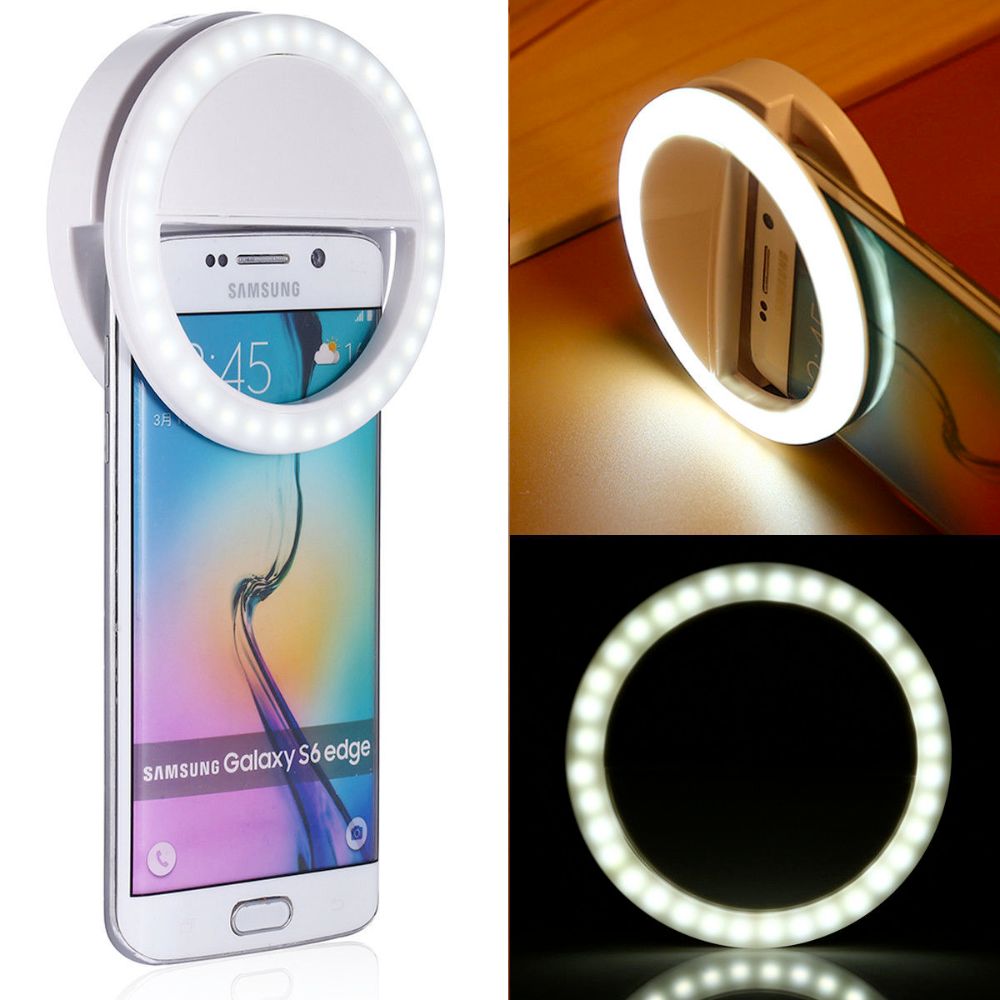 Ring Light Selfie Clip – Lumière LED 3 Modes pour Smartphone