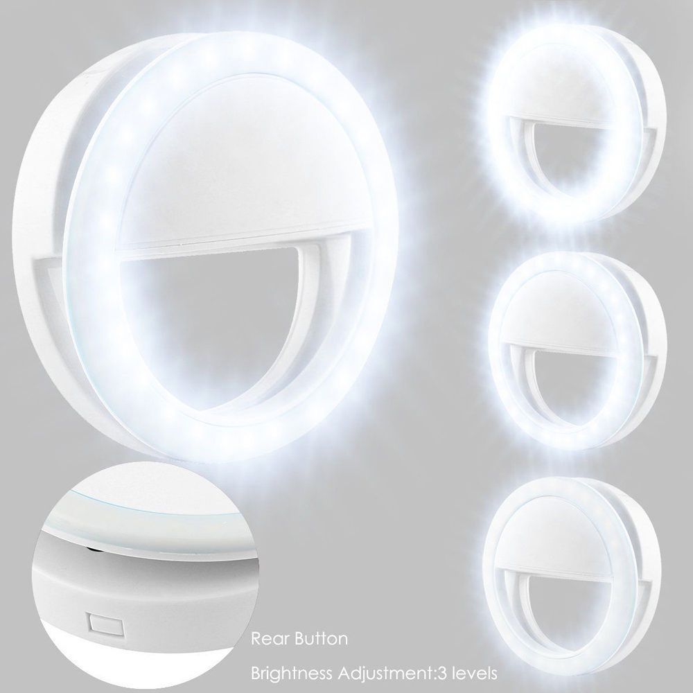 Ring Light Selfie Clip – Lumière LED 3 Modes pour Smartphone
