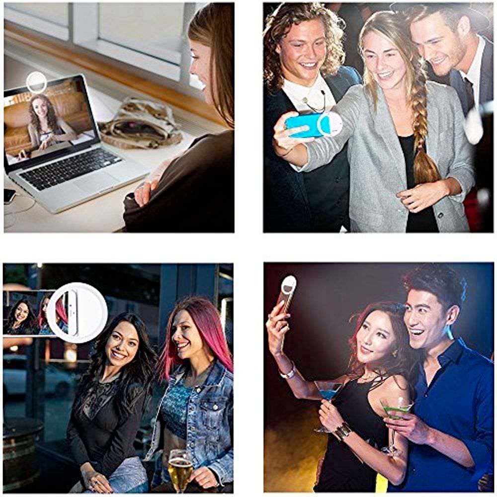 Ring Light Selfie Clip – Lumière LED 3 Modes pour Smartphone