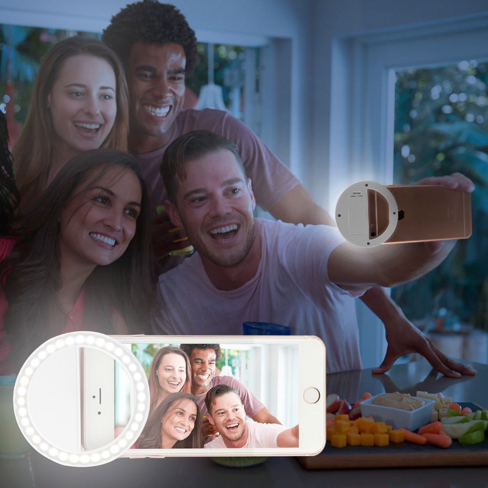 Ring Light Selfie Clip – Lumière LED 3 Modes pour Smartphone